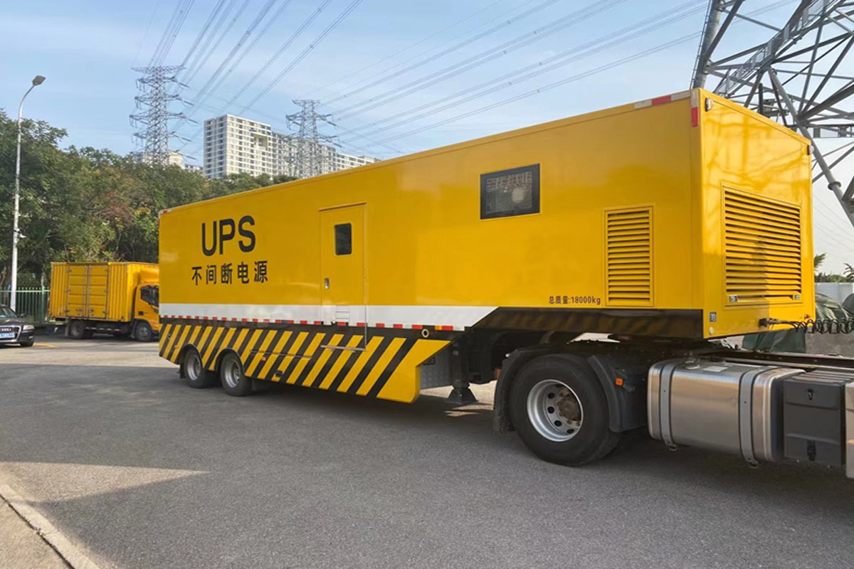 河东区街道发电机租赁施工现场